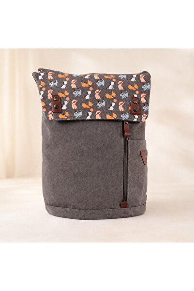 esdekor Vintage Gray Laptop Daily Backpack 15.6 Inch Compatible 1 Piece Water...