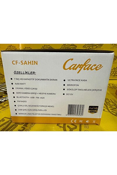CARFACE Dabıl Ekran Arka Kasa Ayarlanabilen