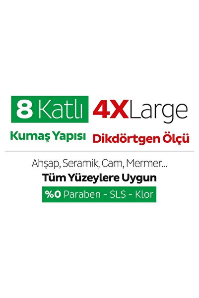 Sleepy Easy Clean Beyaz Sabun Katkılı Mopa Uyumlu Yer Temizlik Havlusu&Mendili 50 Yaprak