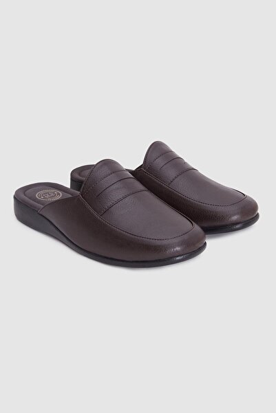 D'S Damat Ds Damat Brown Ανδρικές Παντόφλες για Καλεσμένους στο Σπίτι Damat μ...