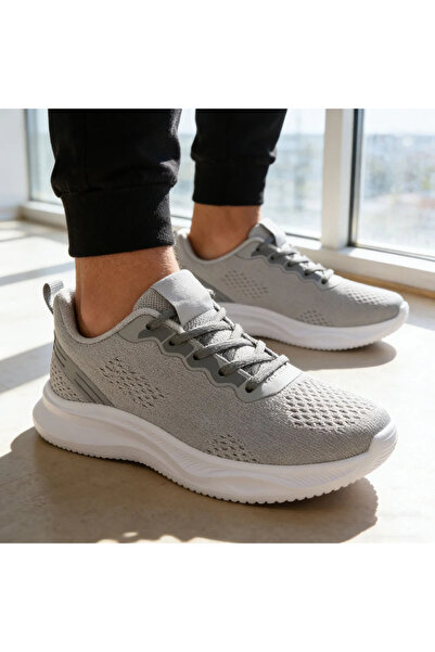 Tmall Pantofi sport de barbati, Usori,din material textil, 1295, Gri