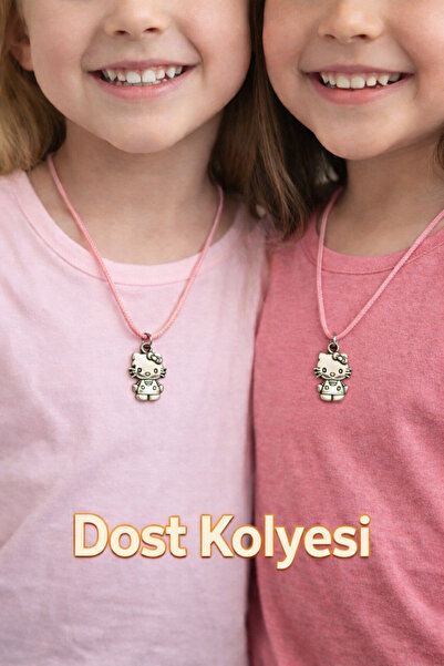 Elfida Shop Hello Kitty 2 li Arkadaş Kolyesi