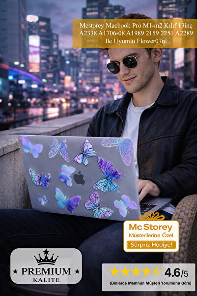Mcstorey Macbook Pro M1-m2 Kılıf 13inç A2338 A1706-08 A1989 2159 2251 A2289 I...