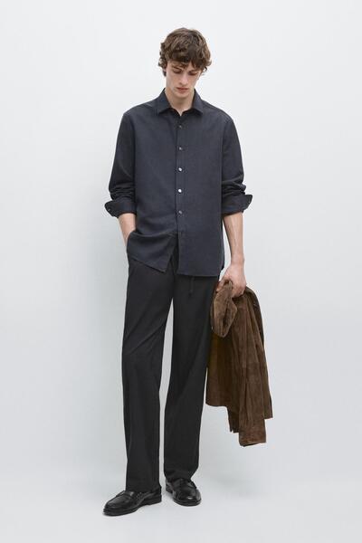 Massimo Dutti Total look teknik pantolon