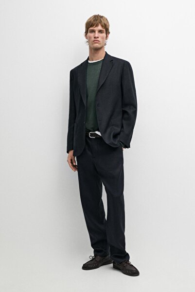 Massimo Dutti Keten takım elbise ceketi