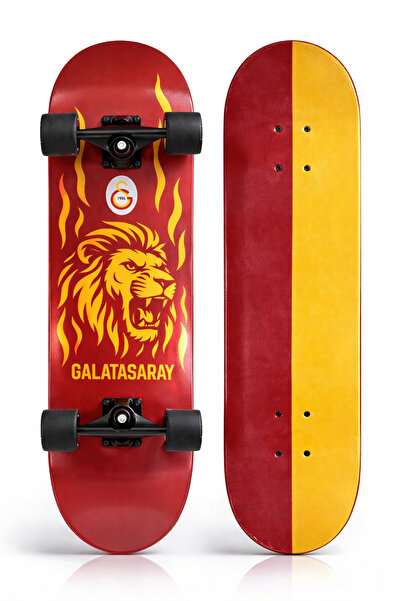 CAN SPORTS Galatasaray Lisanslı Kaykay Profesyonel Skateboard – Özel Kutulu -...