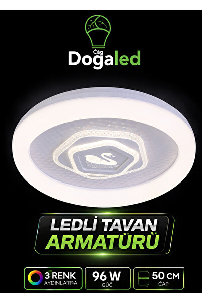 DOĞALED 96W MODERN NOVİRA PLOFONYER AVİZE ES2502