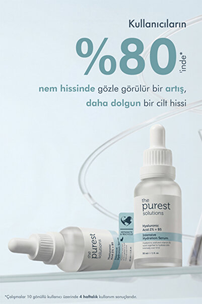 The Purest Solutions Yoğun Nemlendirme ve Dolgunlaştırıcı Etkili Yenileyici Cilt Bakım Serumu (Hyaluronic Acid %2 + B5)