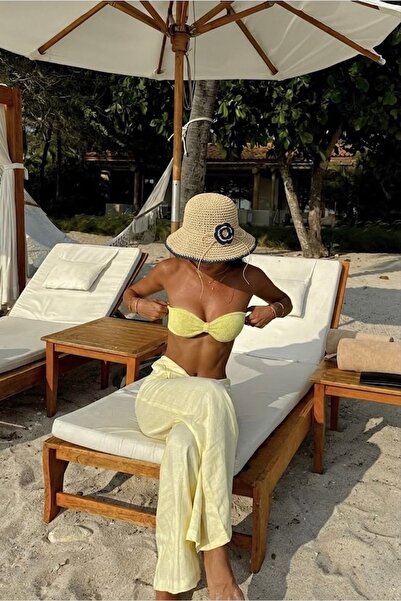 keisy Χειροποίητο Πλεκτό Ψάθινο Καπέλο Premium Bucket