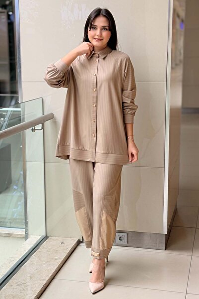 Ghisa Striped Shirt and Pants Set