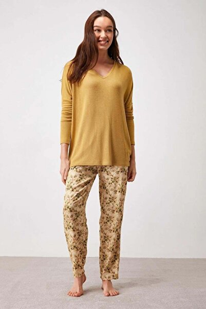Catherine's Catherines Pijama Takım Sarı 9316