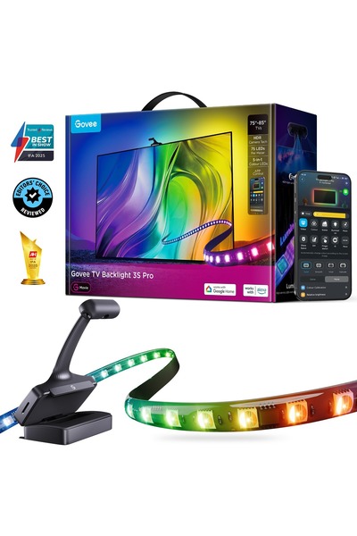 Govee T3 Pro TV Arkası Led Şerit Ambiyans Aydınlatma, TV Renk Senkronizasyonu...