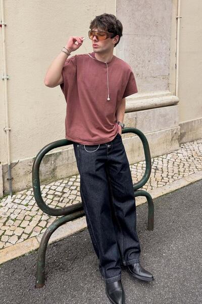 Bershka Baskılı oversize kolsuz t-shirt