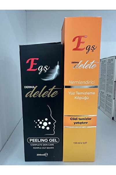 Egş DERMA delete SOYUCU KREM + YÜZ TEMİZLEME KÖPÜĞÜ