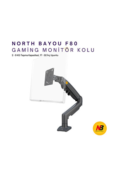 DailyLink Nb North Bayou F80 17″-30″ Monitor Stand with Shock Absorber 2-9 kg