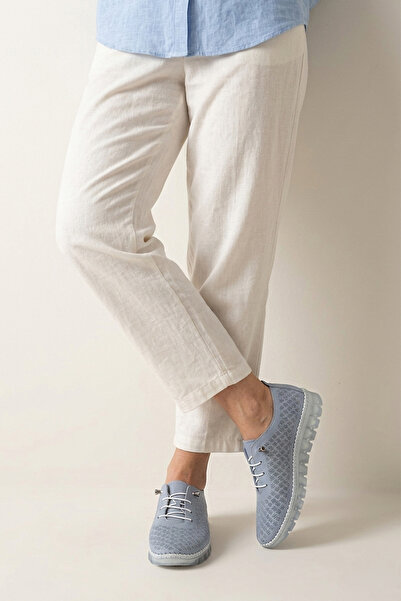 Ziya Дамски обувки от естествена кожа за всеки ден 1611046Z8031 Ледено синьо