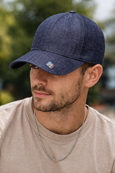 Zeramine 2024 Flat Hat Unisex Model 100% Cotton Velcro Ρυθμιζόμενο τζιν Χρώμα...