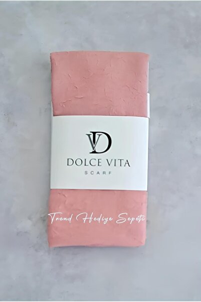 Trend Hediye Sepeti Σάλι Bamboo Cashew, Χρώμα Πούδρα