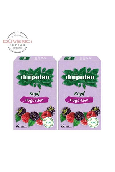 Doğadan Böğürtlenli Karışık Meyve Çayı 20'li x2