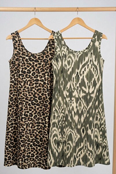 COTENCONCEPT 2-Piece A-Line Comfortable Dress with Drapey Thick Straps