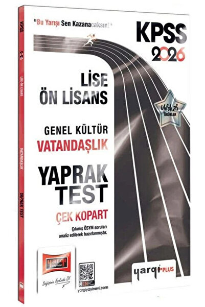 Yargı Yayınları 2026 Kpss Lise Ön Lisans Genel Kültür Vatandaşlık Çek Kopart ...
