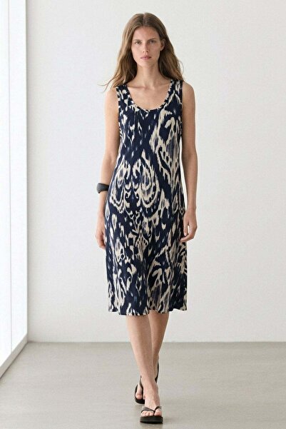 COTENCONCEPT Άνετο φόρεμα σε γραμμή Α με Ρευστή εφαρμογή χοντρά λουράκια