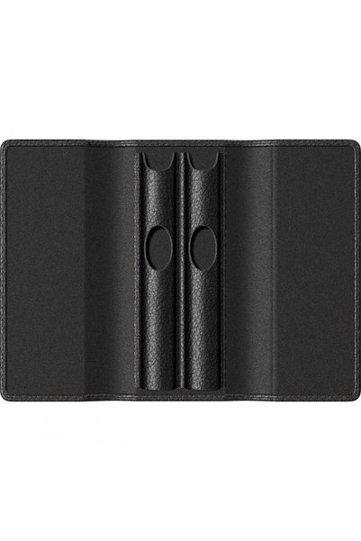 Generic Brand DR2108-1 HUSĂ DUBLĂ PENTRU PIXURI DIN PIELE NEAGRĂ -- COȘ PENTRU PIXURI --