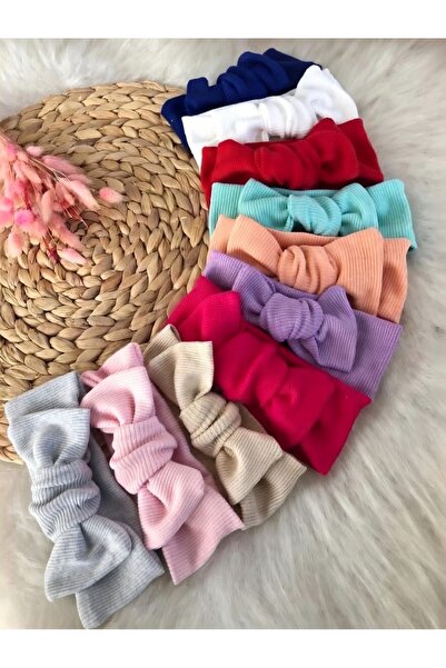 ALYAKİDS Kız Bebek 10 Lu Bandana Seti