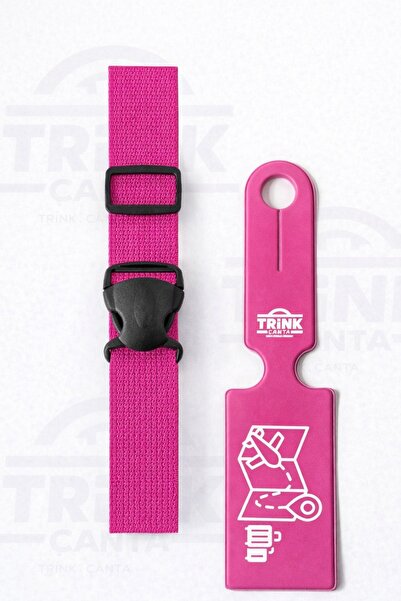 Trink Çanta Ζώνη βαλίτσας και ετικέτα βαλίτσας * 1 ΤΕΜΑΧΙΟ * ΡΟΖ