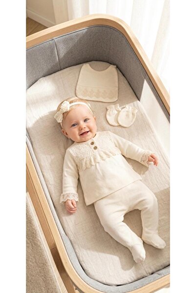 Miniday Baby مجموعة ميفلولوك لحديثي الولادة من المستشفى مكونة من 5 قطع 100% ق...
