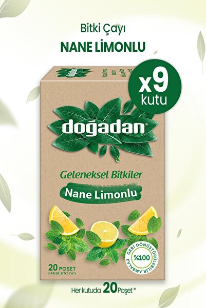 Doğadan Nane Limonlu Bitki Çayı