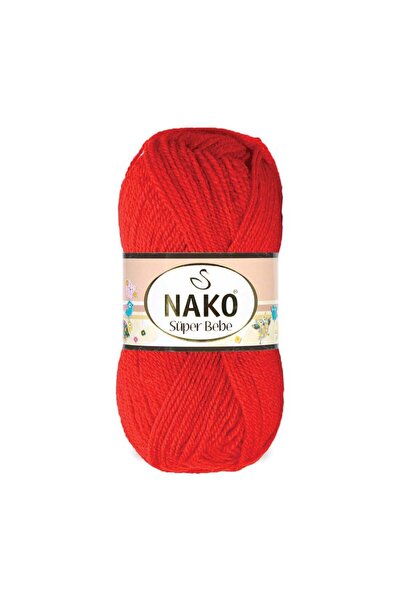 NAKO SUPER BEBE 207 Alev Kırmızı 50 gr