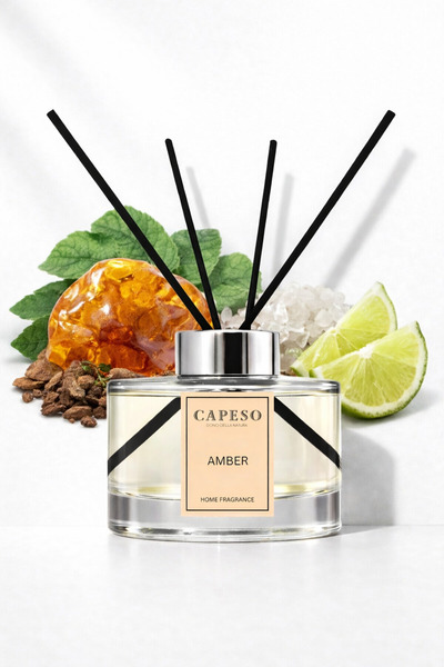 Capeso Amber Çubuklu Oda Kokusu 150 ml – Premium Seri, Uzun Süre Kalıcı, Lüks...