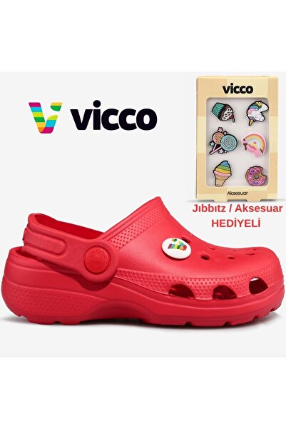 Vicco Didim Jıbbıtz ortopedske unisex dečije papuče sa dodatnim poklonom CRVENE