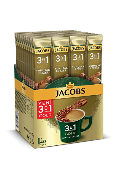 Jacobs 3Ü1 ARADA TEKLİ POŞET KAHVE YUMUŞAK LEZZET 40'LI