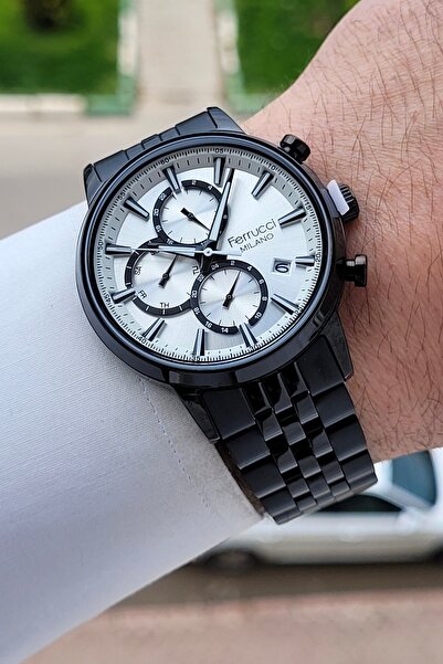 Ferrucci Black Color Inner Indicators Active 41 mm Men's Wristwatch