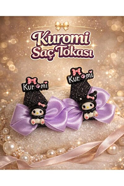 Elfida Shop Kuromi Figürlü 2 li Saç Tokası