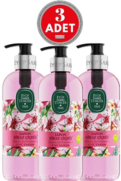 Eyüp Sabri Tuncer Japanese Cherry Blossom Liquid Soap 500 ml X 3 Pieces