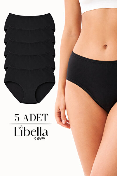 LİBELLA İÇ GİYİM Γυναικεία ψηλόμεσα βαμβακερά εσώρουχα Bato, συσκευασία 5 τεμ...