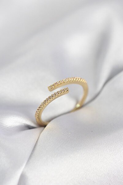 Skygo Gold Color Zircon Stone Snake Style Women's Ring - Tj-Byk4050