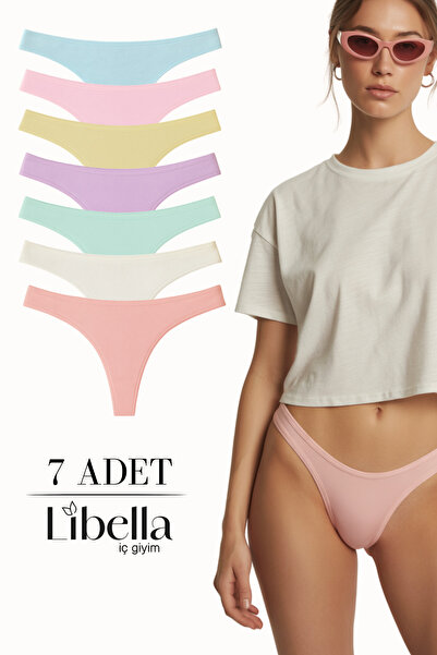 LİBELLA İÇ GİYİM Γυναικεία εσώρουχα στρινγκ σε παστέλ χρώματα, βαμβακερά, ελα...