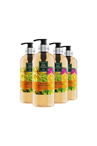Eyüp Sabri Tuncer Bodrum Tangerine Natural Olive Oil Liquid Soap 500 ml X 4