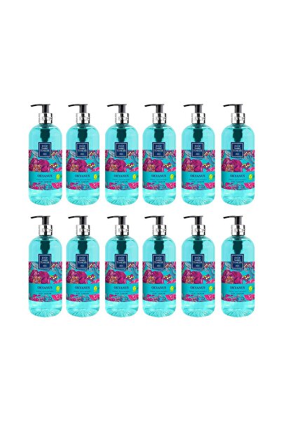 Eyüp Sabri Tuncer Natural Olive Oil Liquid Soap Ocean 500 ml X 12 Pieces
