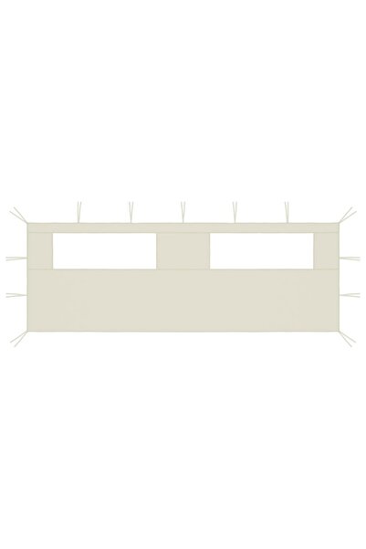 vidaxl Gazebo Sidewall with Windows 6x2 m Cream