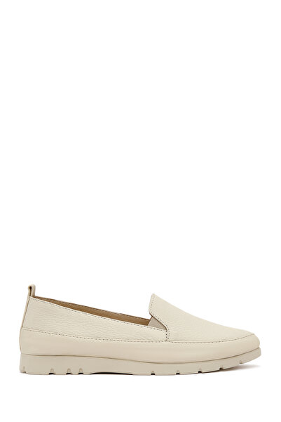 Derimod Pantofi de damă din piele crem, Loafer Confort 26PFD1500FT