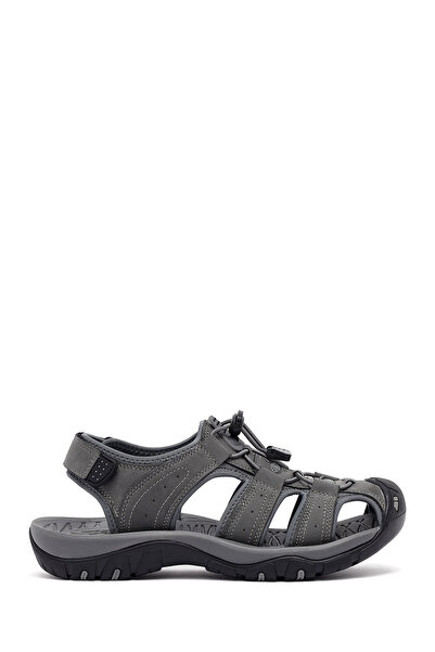 Derimod صندل رجالي من الجلد باللون الرمادي 26SFD695114