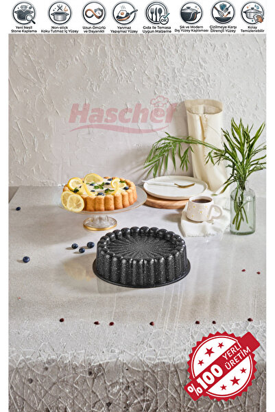 HASCHEF Safir Döküm Yapışmaz Granit Kaplama Tart Kalıbı 26 Cm