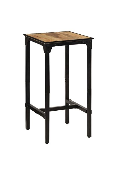 vidaxl Bar Table 60x55x107 cm Solid Rough Wood Mango