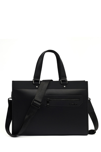 Derimod Men's Black Mini Briefcase 25Wbd301014