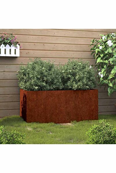 vidaxl Planter 62x40x39 cm Corten Steel